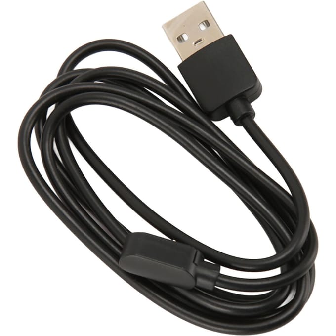 Câble de charge USB pour montre connectée Transmission stable pour Letscom ID205G ID205S ID206 ID205U ID216 black
