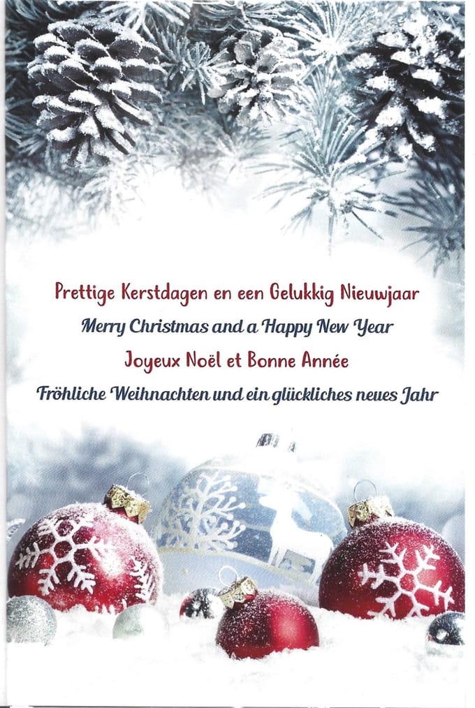 Kerstkaarten Int. tekst Nr. 89 10 stuks