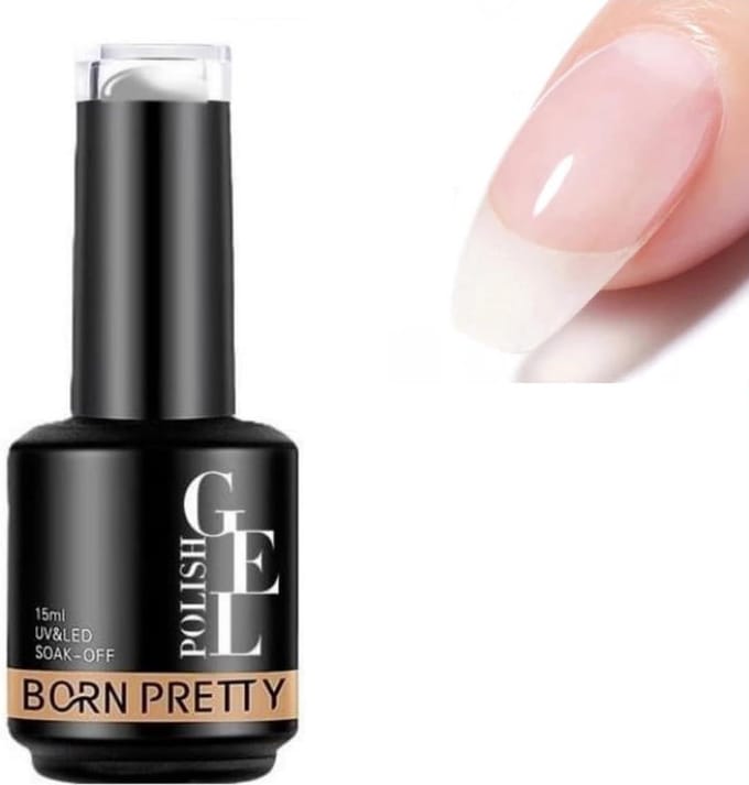 Born Pretty - Rubber base - 1 stuk - HEMA-vrij - Rubberbase - Rubber base gellak - Rubber base coat - Rubber base gel - Rubber base coat gel - Rubberbase set - Rubber base set