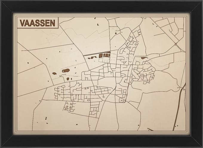 Decoratief Beeld - Houten Van Vaassen - Hout - Bekroned - Bruin - 21 X 30 Cm