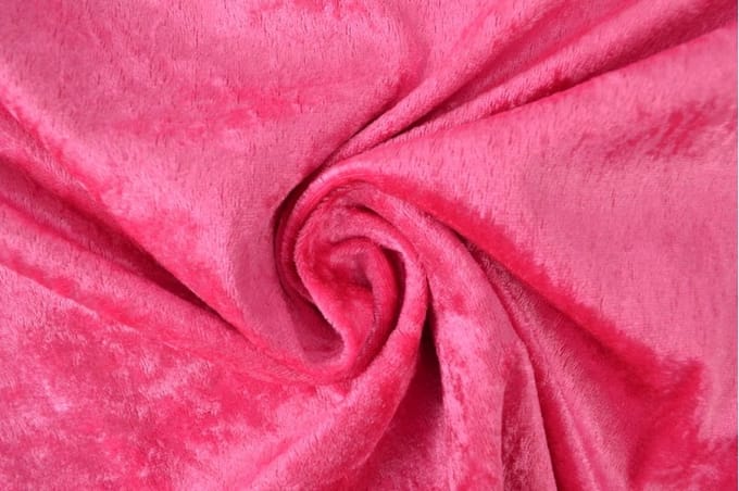 40 meter velours de panne - Fuchsia - Crushed velvet - 150cm breed