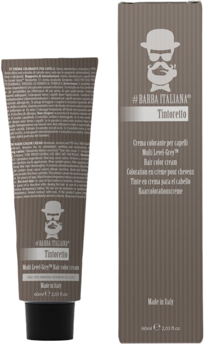 Hair coloring cream Multi-Level Grey N°1 - Barbaman