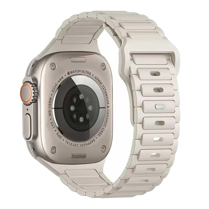 2+1 | Apple Watch Bandje Raveo - Siliconen - Sterrenlicht
