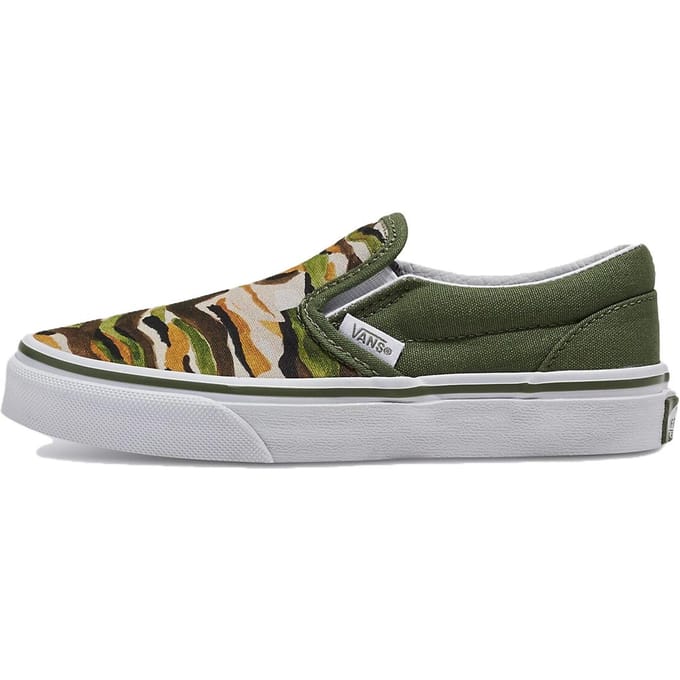 Vans Classic Slip-On Enfant 'Painted Camo Green' 31 gray