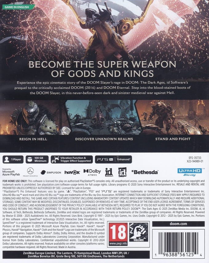 DOOM The Dark Ages PS5