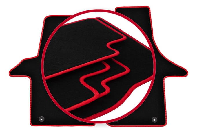 CARLUX-RED automatten voor: Volkswagen Transporter T5 Multivan bestelwagen (2005-2015)