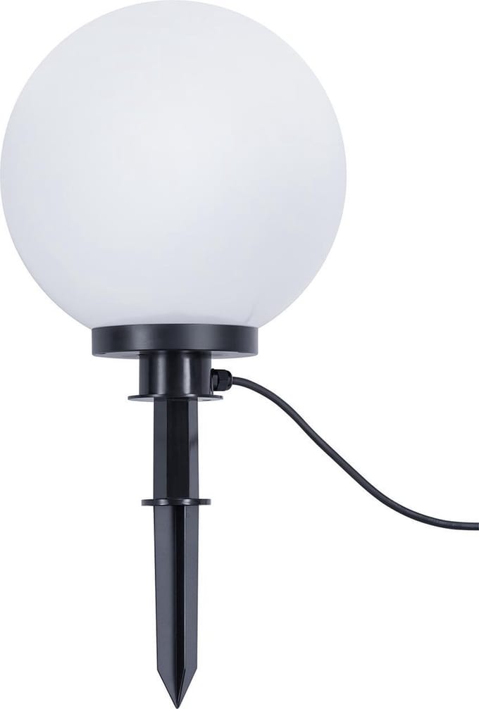 REALITY BOLO - Grondspie - Zwart - 1x E27 - Buitenverlichting - IP44 - D30cm