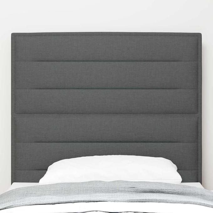 vidaXL Hoofdbord Donkergrijs 100 cm Stof