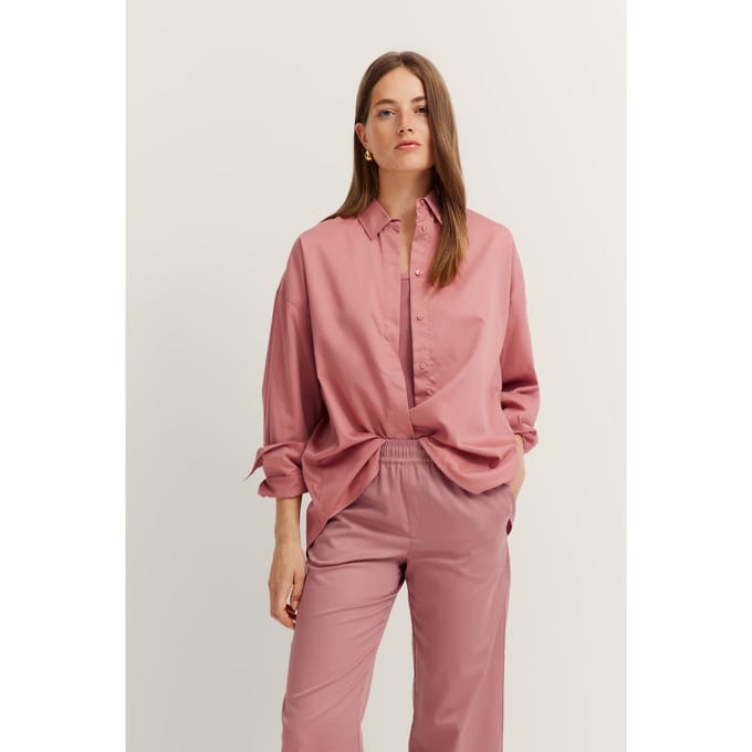 Bugatti Damen Katoen satijnen overhemd blouse