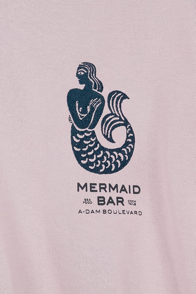 A-DAM Sweatshirt Dusty Pink Mermaid Ficus Größe: M | Pullover Outlet | Herren | Rosa