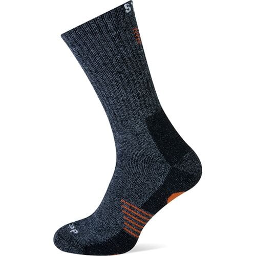 STAPP Wandelsokken Techno Bamboo Dark Grey Orange-43/46