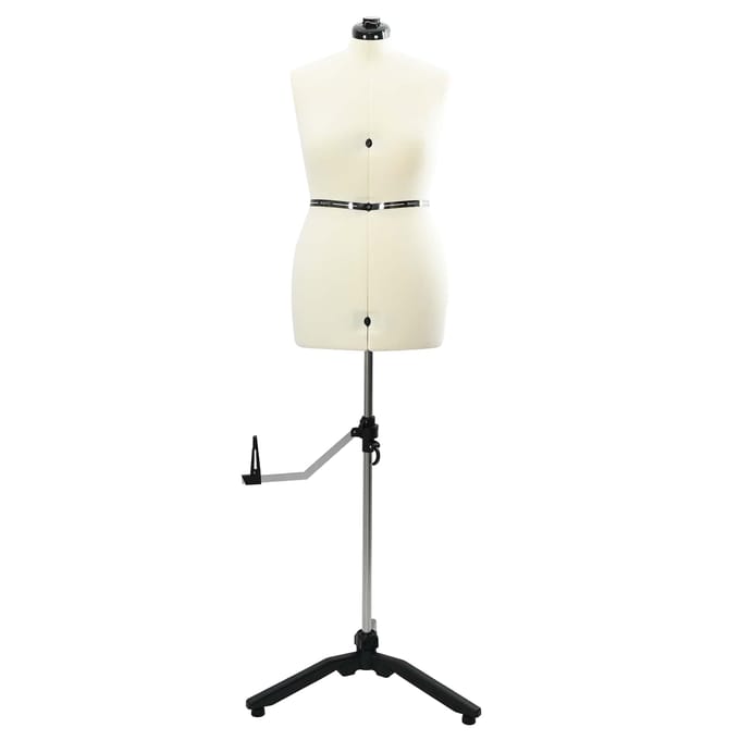 Mannequin de couture réglable pour femme M Velours Crème