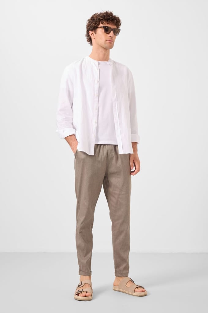 Heren Rechtemodel Gabardine Chinos