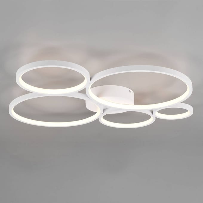 Trio Lighting LED plafondlamp Rondo, mat wit