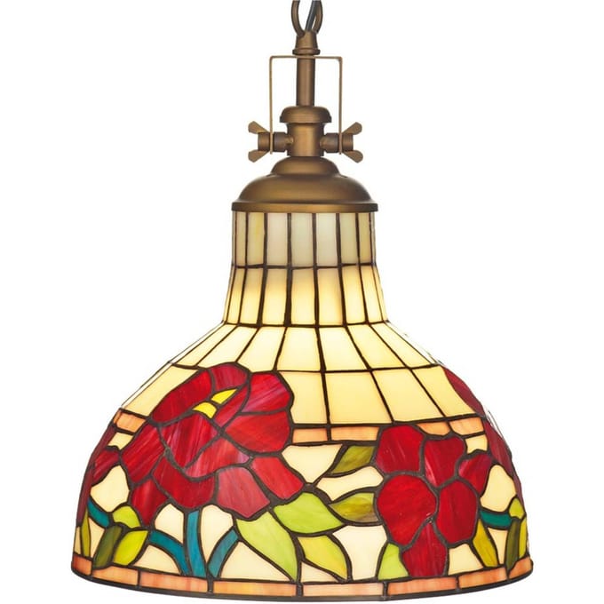 Artistar Mooie hanglamp Yria in Tiffany-stijl