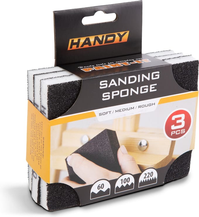 Handy - Schuurspons - 125 x 100 x 12 mm - 3 stuks / verpakking