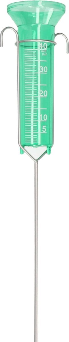 Regenmeter met grondpen - 78 cm - groen - neerslagmeter