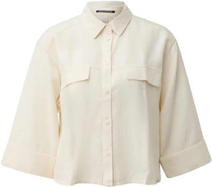 Linnen Blouse 3/4 Mouw Dames QS