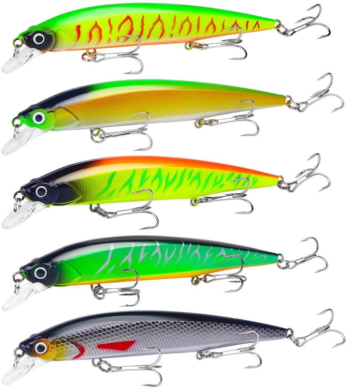 Dailygoods- Snoekkunstaas Set van 5 - 14 cm - 18,3 g