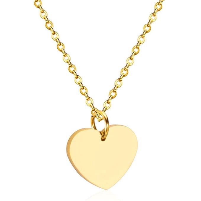 Cilla Jewels dames ketting Edelstaal verguldkleurig Hartje