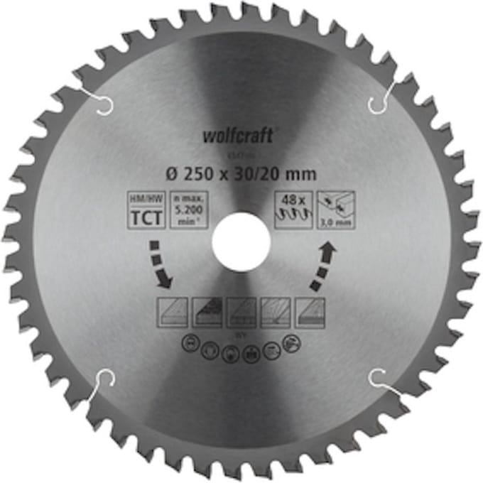 wolfcraft - Kap- en verstekzaagblad HM, serie bruin - 6553000