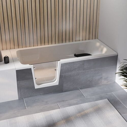 Steinkamp easy entry bathtub 170 x 75 cm with glass door left ST002BWTSTYL-L3