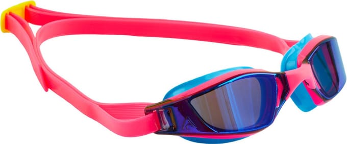 Aquasphere Xceed - Zwembril - Volwassenen - Blue Titanium Mirrored Lens - Blauw/Roze