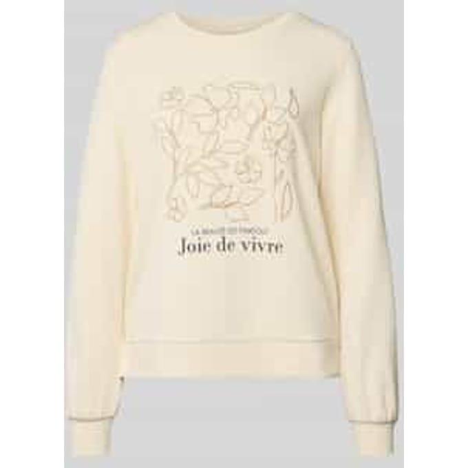 Sweatshirt met Labelprint Model 'BANU'