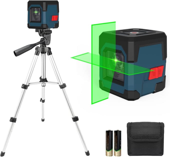 DailySupplies® Kruislijnlaser - Bouwlaser - Lijnlaser met Statief