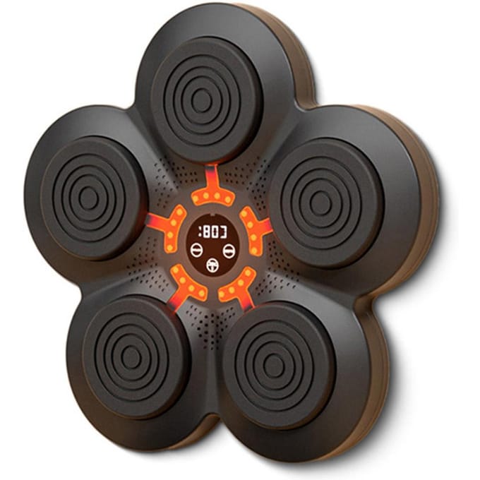 Slimme Muziek Boksmachine LED Muur Gerichte Stootkussen Oplaadbare Bokstrainer voor Boksen Reactietraining Only Boxing Machine black