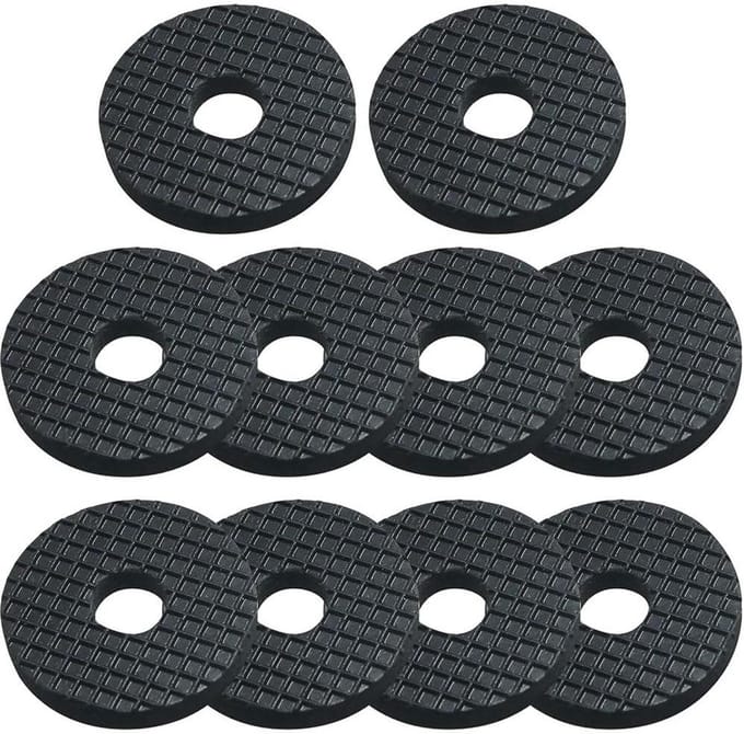 Camera Accessoire Pads - Schroefdraad Ringen - Apparatuur Beschermen - Antislip Ontwerp - 10 Stuks - Zwart