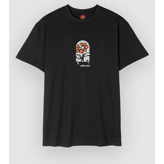 Santa Cruz Delfino Flower Guy T-Shirt zwart