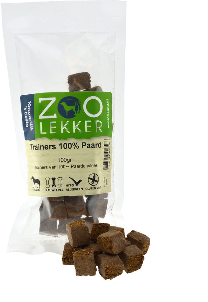 Zoolekker Trainers Paard - hondensnoepjes - 100 gram