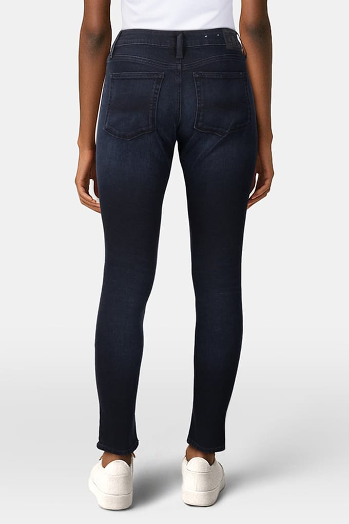 Kings Of Indigo Juno Medium Blue Black Worn Maat: W30L32 | Slim Jeans Outlet | Dames | Blauw