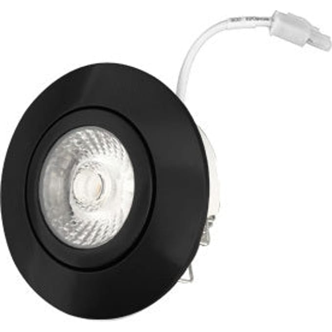 6W IP44 Dimbare LED Inbouwlamp Zwart 2700K - IL-DC636DB