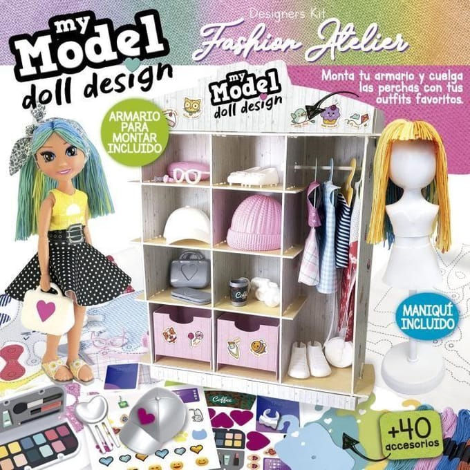 Educa poppenontwerp modeatelier creatief speelgoed voor kinderen.