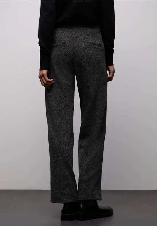 Rechte legging jacquard broek
