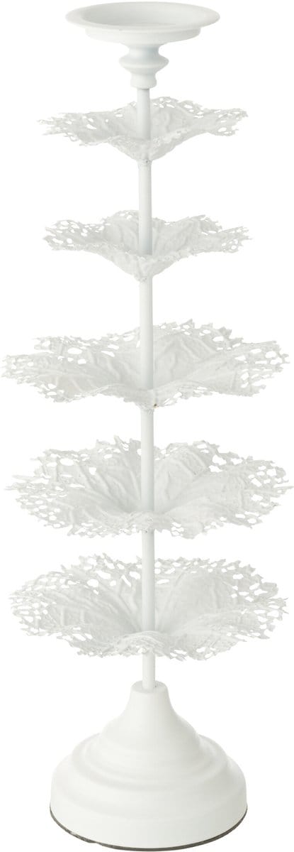 J-Line Kaarshouder Boom Metaal Wit Small