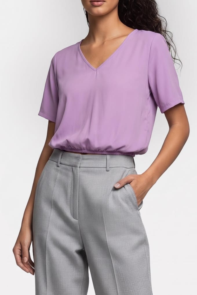 Studio Anneloes Vicky Shirt Lila Größe: M | Blusen Outlet | Damen