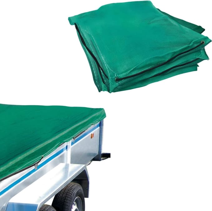 ProPlus Fijnmazig Aanhangernet - 2,50x1,60 m - Elastisch Koord - Groen