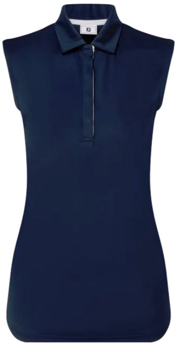 Footjoy Mouwloze Dames Polo Lisle Navy