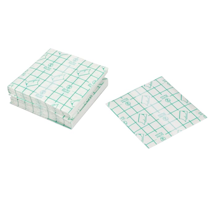 100 Stuks Zelfklevende Waterdichte Pleisterhoes Transparante Wegwerp Rekbare Film Verband white