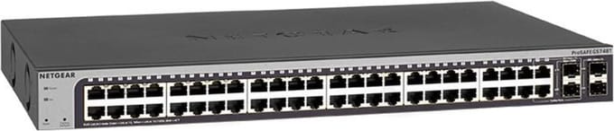 NETGEAR GS748T - Netwerk Switch - Smart Managed - 1 Gbps - 48 poorten
