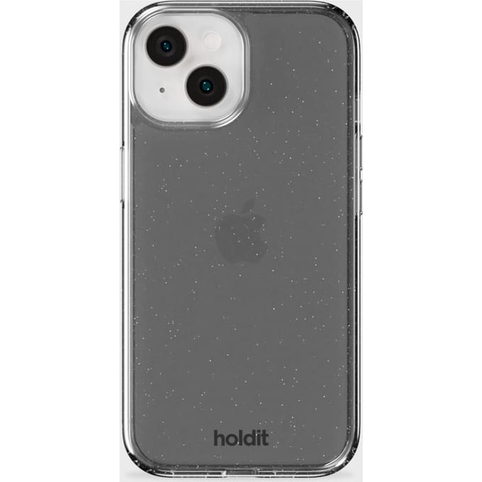 Holdit Glitter Case geschikt voor Apple iPhone 15 / 14 / 13 - Zwart