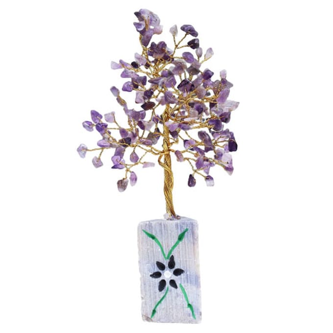 Amethist edelsteenboom - 160 stenen