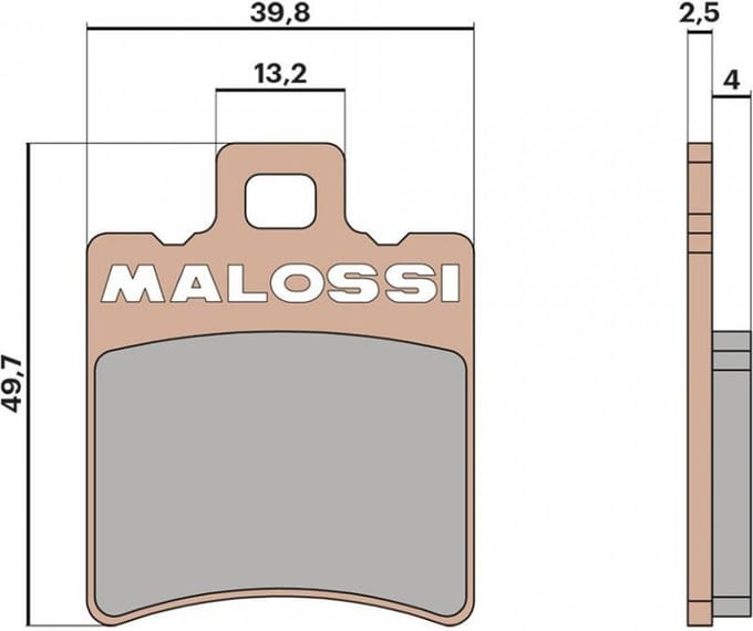 malossi remblokje voor scooter beta 50 ark lc 1996 tot 2012 av nieuw