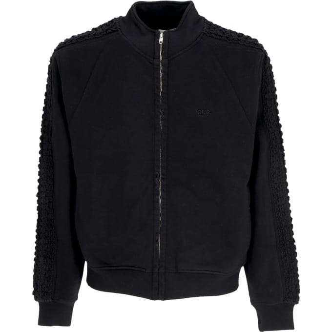 Mannen High Collar Flower Tape Jacket zwart