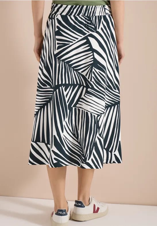 Midirok met grafisch patroon