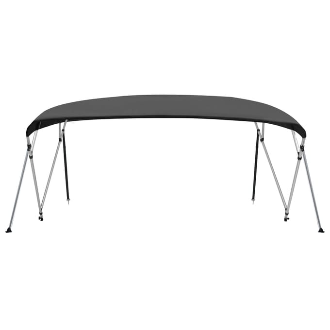 vidaXL - Biminitop - 4-boogs - 243x(230-244)x137 - cm - antracietkleurig