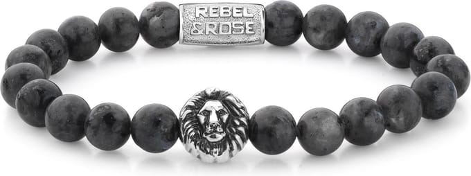 Rebel&Rose armband - Grey Seduction - silver colored